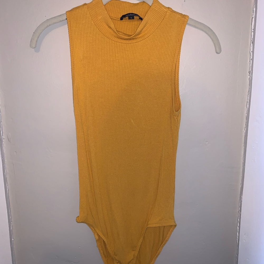 Yellow bodysuit